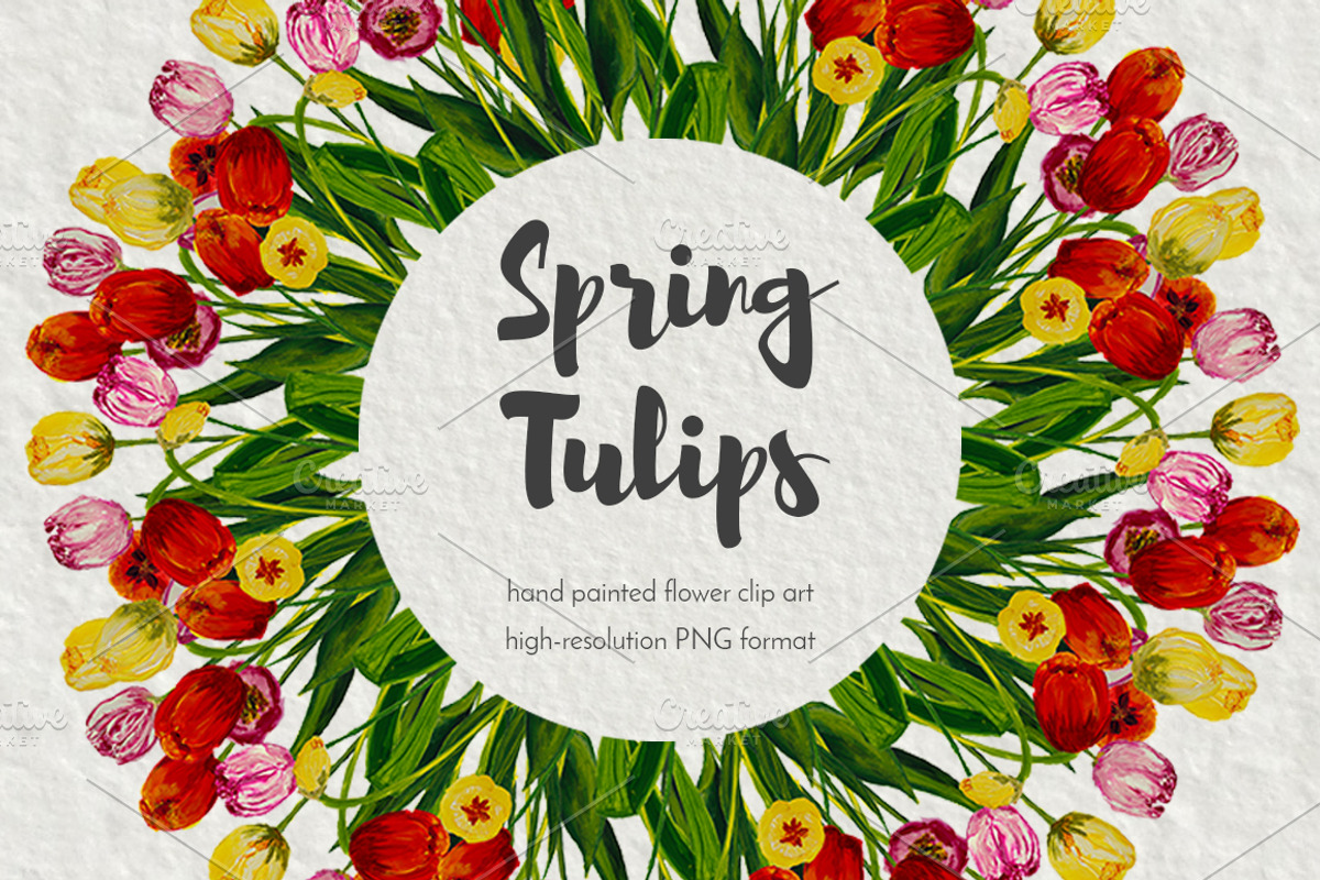 Spring tulips, an Illustration by Big Bundles Shop (Photo 1 of 5)