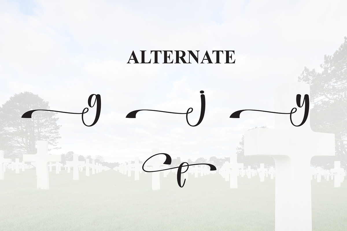 Cemetery | Script Font, a Handwritten Font by Scratchones (Photo 8 of 9)