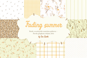 Rustic Countryside Seamless Patterns