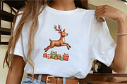 HO HO HO Reindeer Christmas, an Illustration by CrexoraLab (Thumbnail 5 of 5)