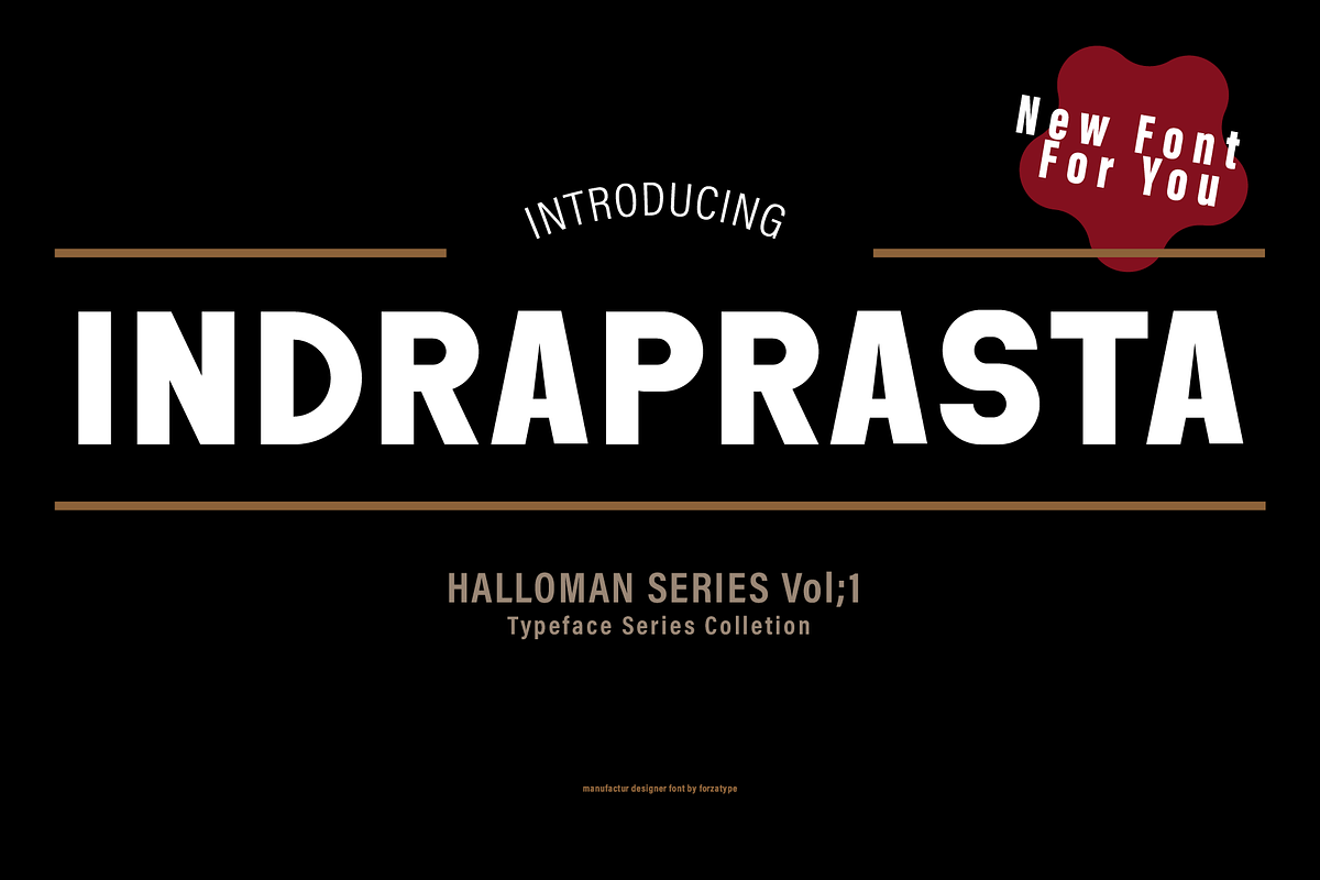 Halloman series Indraprasta, a Sans Serif Font by ForzaType (Photo 1 of 6)