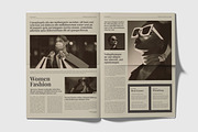 Vintage old Style Newspaper, a Magazine Template by MightyDesign (Thumbnail 5 of 8)