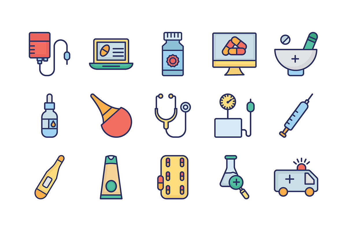 Essential Medical Vector Icons, an Outline Icon by Vector Portal (Photo 3 of 6)