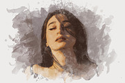 Watercolor Splatter Effect Photoshop, an Action Add-On by liptouse (Thumbnail 6 of 10)