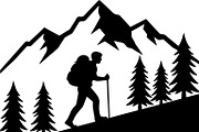Hiking Silhouette Bundle, an Illustration by balal (Thumbnail 12 of 20)