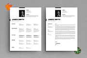 Minimalist Resume and CV Template, a Resume Template by PixelStudio (Thumbnail 1 of 5)
