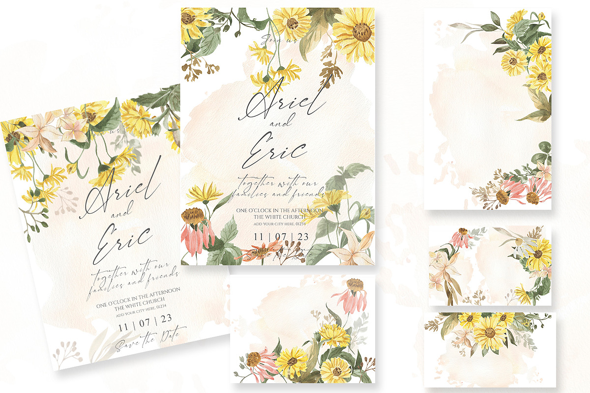 Early autumn, watercolor flowers, a Decorative Illustration by Love Watercolor Store (Photo 2 of 13)