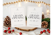 Christmas Card Mockup with Pinecones, a Product Mockup by MockupWizard (Thumbnail 4 of 5)