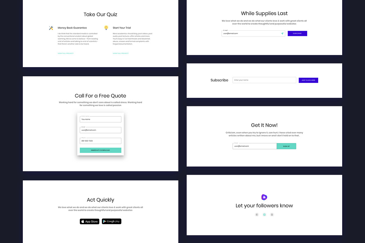 Ataman Templates UI Kit, an UI Kit Template by App for Mobile & Website (Photo 16 of 38)