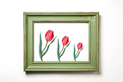 Sage green rustic frame stock photo, a Background Photo by Leo Flo Mockups (Thumbnail 4 of 4)