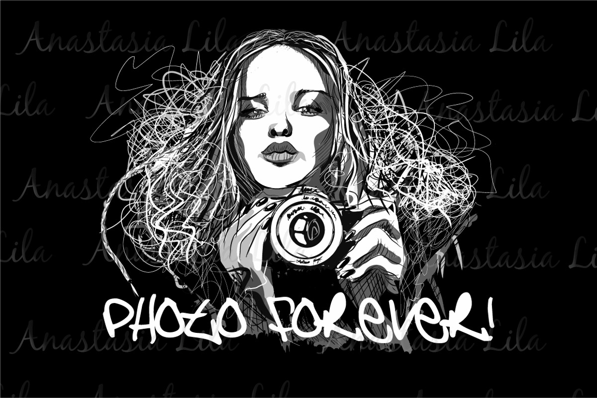 Girl with camera, a Decorative Illustration by A.Lila (Photo 2 of 3)