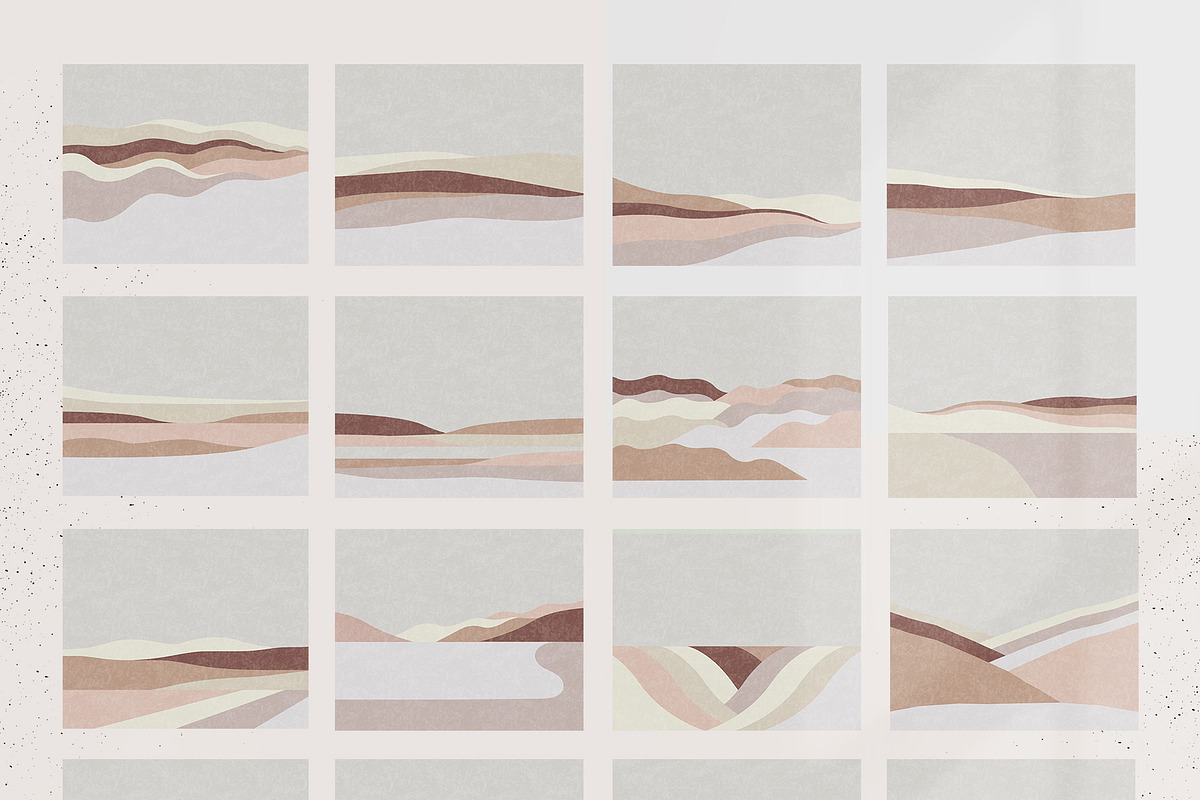 Modern Abstract Landscapes, a Texture Illustration by Basia Stryjecka (Photo 14 of 22)