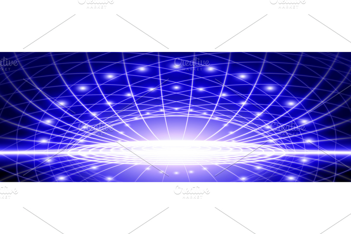 Blue tech background with glowing, a Technology Illustration by art PVP - market