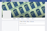 Doctor Who themed Facebook Cover, a Templates & Theme by weheartpaper (Thumbnail 1 of 2)