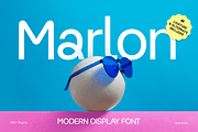Marlon - Modern Display Font, a Sans Serif Font by TokoPress (Thumbnail 1 of 13)