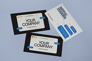 Company Business Card, a Business Card Template by graphicook (Thumbnail 2 of 3)