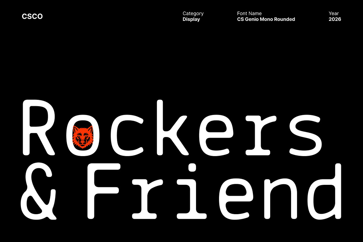 CS Genio Mono Rounded, a Sans Serif Font by Craft Supply Co. (Photo 3 of 8)