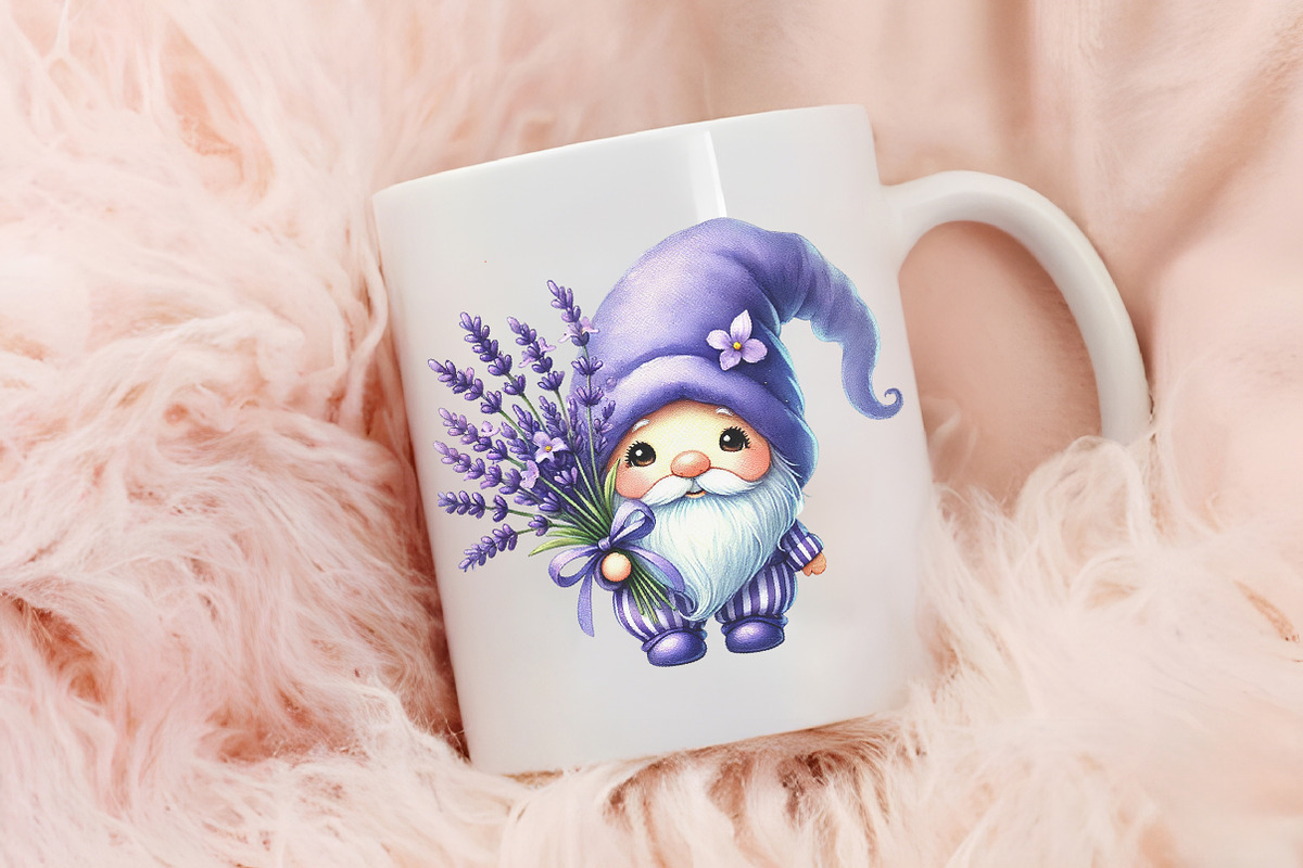 Lavender purple gnome sublimation, an Illustration by RobertsArt (Photo 3 of 7)