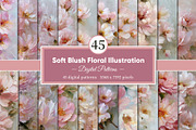 Soft Blush Floral Illustration, a Decorative Illustration by Housui Patterns (Thumbnail 1 of 12)