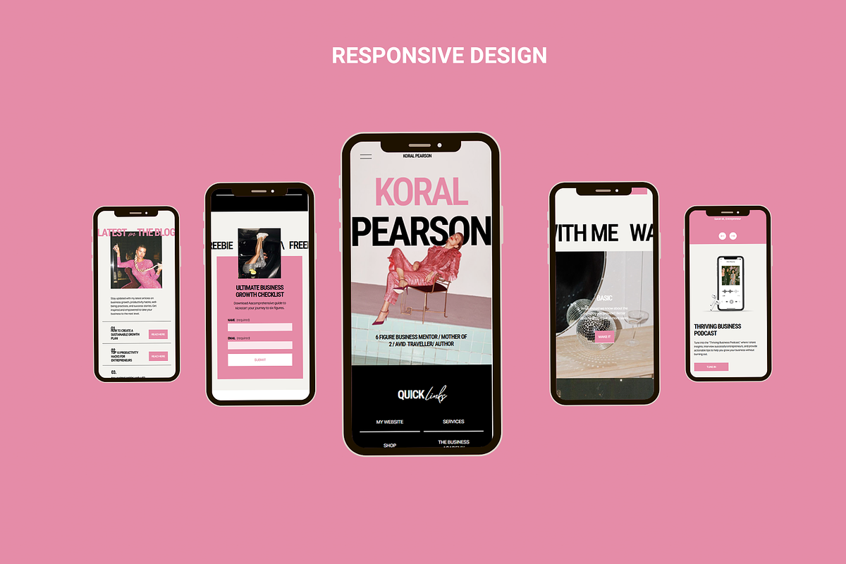 Pink Squarespace Website Template, a Squarespace Template by Row Creative (Photo 5 of 10)