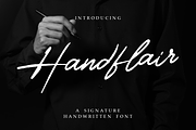 Handflair Signature Font, a Handwritten Font by PutraCetol Studio (Thumbnail 1 of 5)