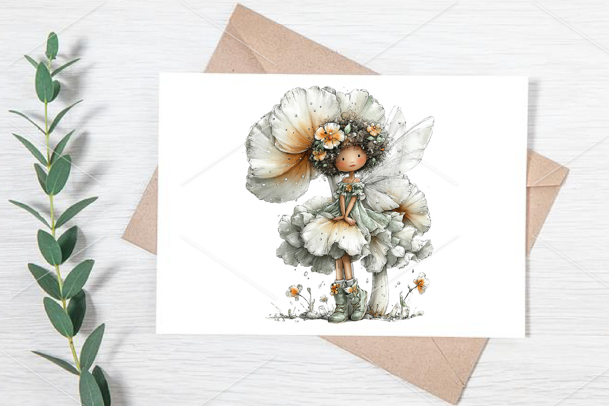 Quirky Spring Fairy Girl Clipart PNG, an Illustration by Canvas Craft (Photo 5 of 7)