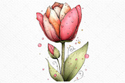 Whimsical Spring Tulip Flower Png, an Illustration by Craft Nest (Thumbnail 11 of 11)