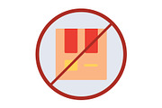 Out Of Stock Flat Icon, a Duotone Icon by Pexelpy (Thumbnail 1 of 2)