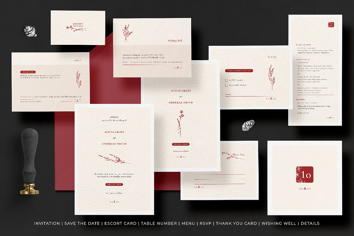 Minimal Sketch Wedding Invitation, an Invitation Template by Azka Creative (Photo 4 of 4)