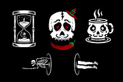 Skulls Vector Illustration, a Healthcare Illustration by Noires (Thumbnail 5 of 7)