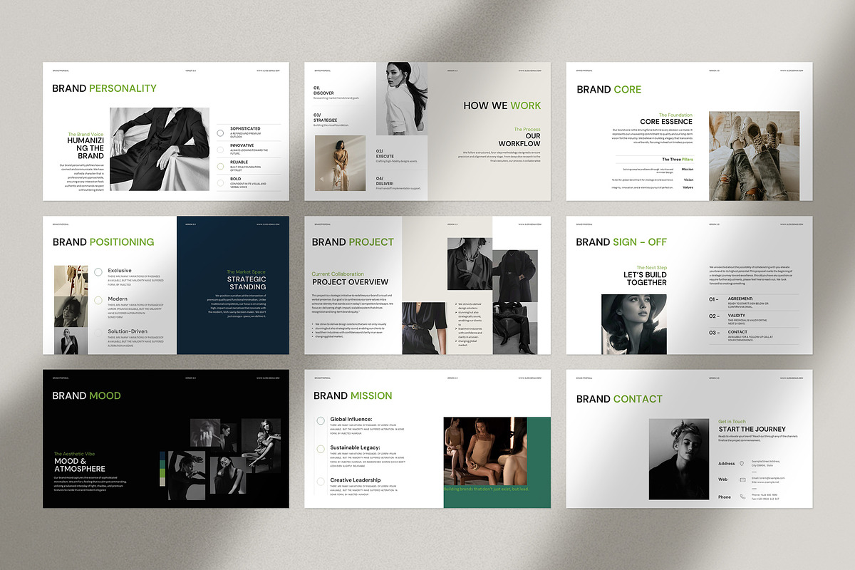 Brand Proposal Presentation Template, a Presentation Template by Slide_Genius1 (Photo 6 of 6)