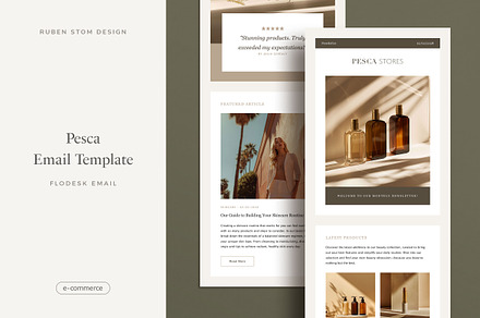 Pesca Ecommerce Email Template, an Email Template by Ruben Stom