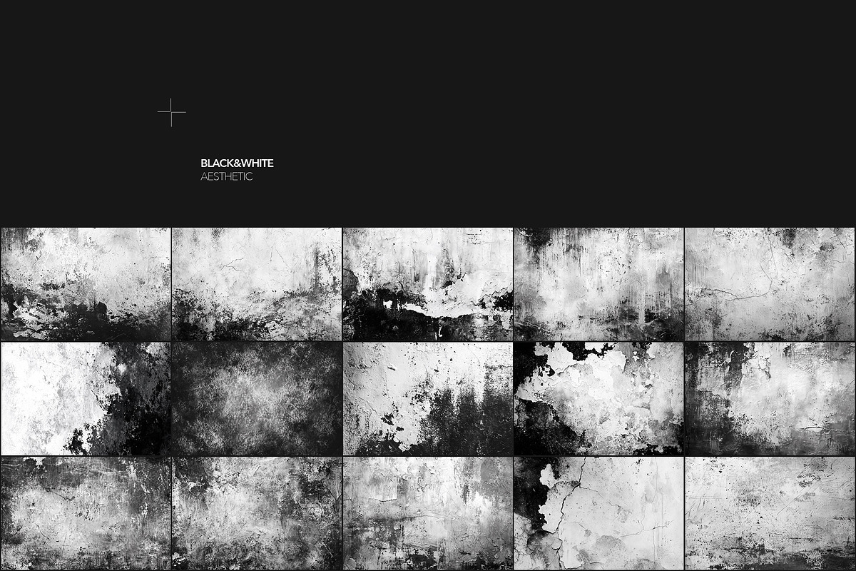 Grunge Black&White Textures, a Texture Graphic by Milka (Photo 4 of 11)