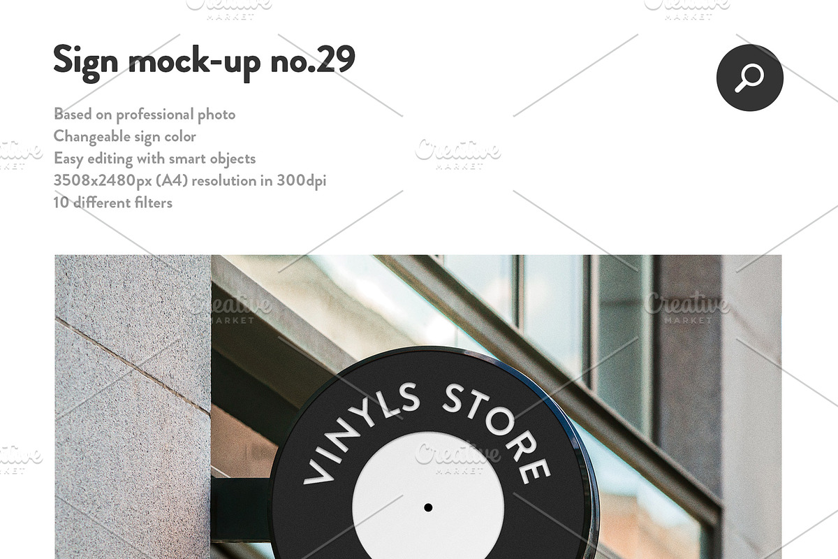 50 sign facade signboard logo mock, a Product Mockup by PrintPixel (Photo 31 of 53)