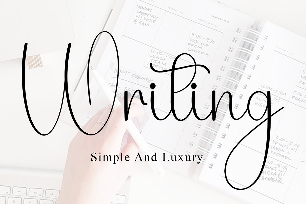 Following, a Handwritten Font by FreshTypeINK (Photo 7 of 7)