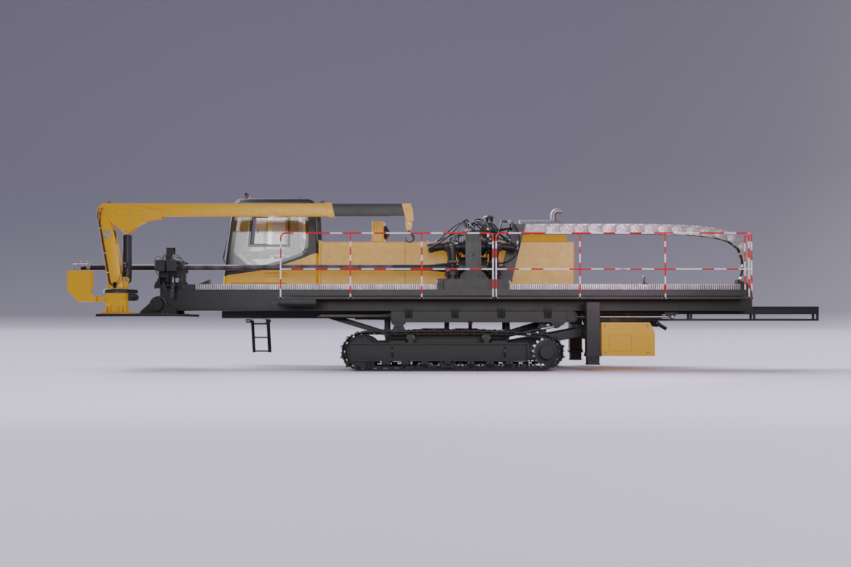 XZ680A horizontal drilling rig, a Cars & Vehicle 3D Model by mockupzz (Photo 3 of 6)