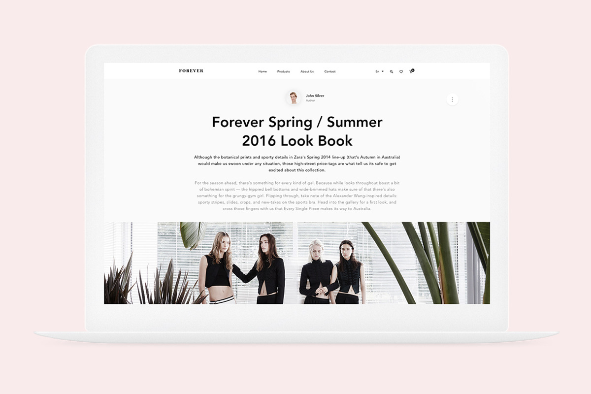 Forever Best Modern Fashion Theme, a Templates & Theme by Design Universe (Photo 5 of 6)
