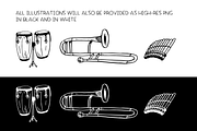 Music - vector illustrations, an Object Illustration by Renée from Studio neetje (Thumbnail 5 of 5)