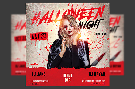 Halloween Party Flyer Template, a Flyer Template by Hotpin