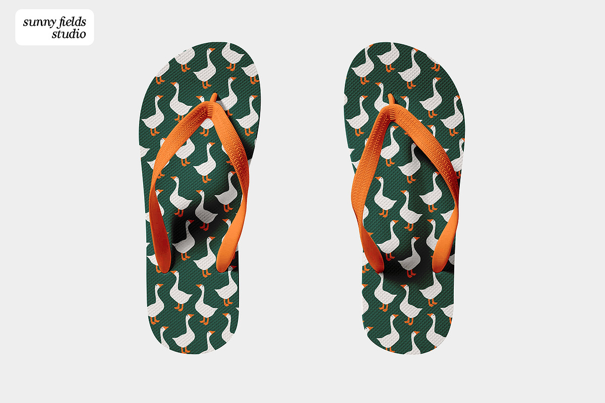 Geese Vector Seamless Pattern, a Pattern Graphic by Sunny Fields Studio (Photo 9 of 10)