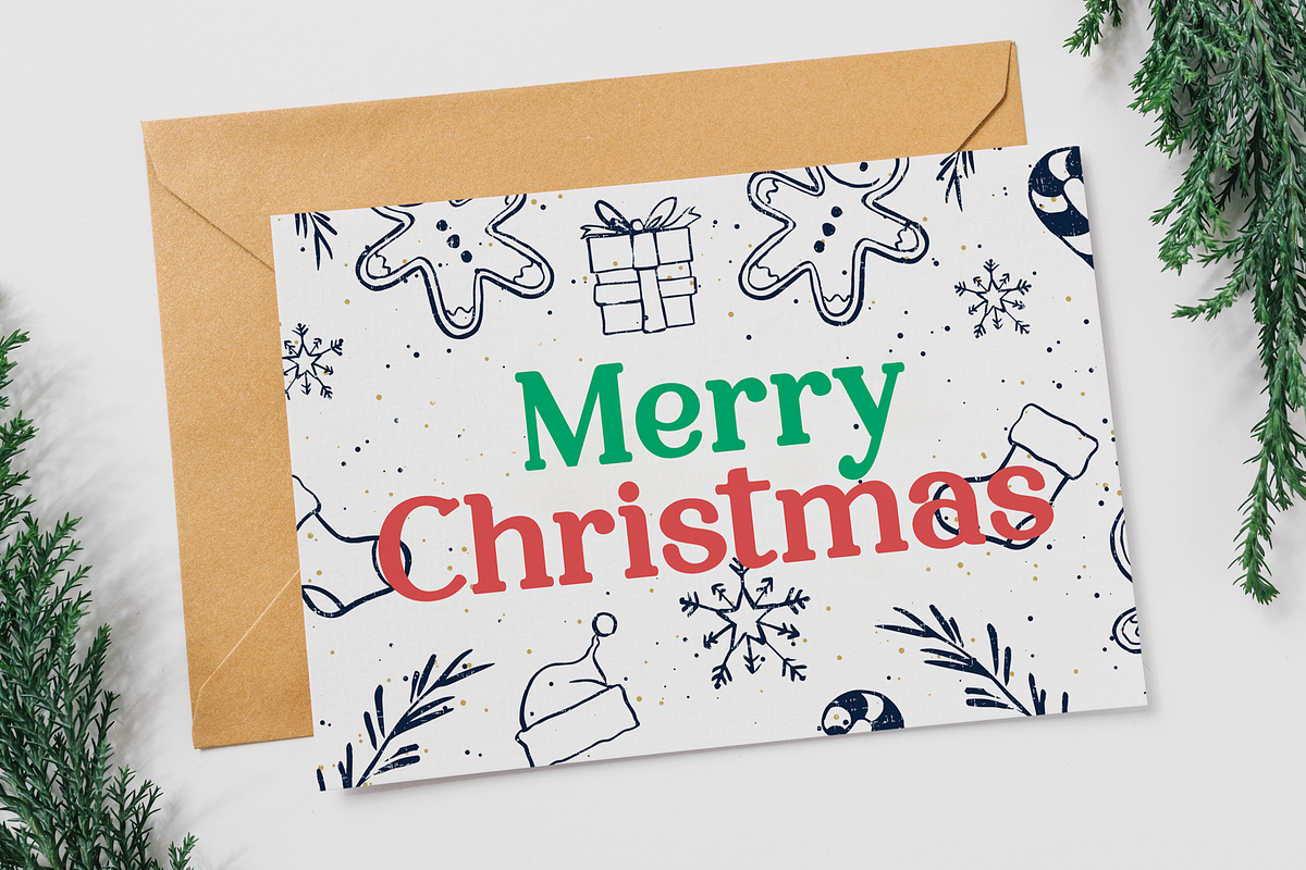 Christmas greeting Templates, a Branding & Logo Template by BearyType Studio (Photo 5 of 12)