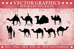 Camel silhouette SVG vector