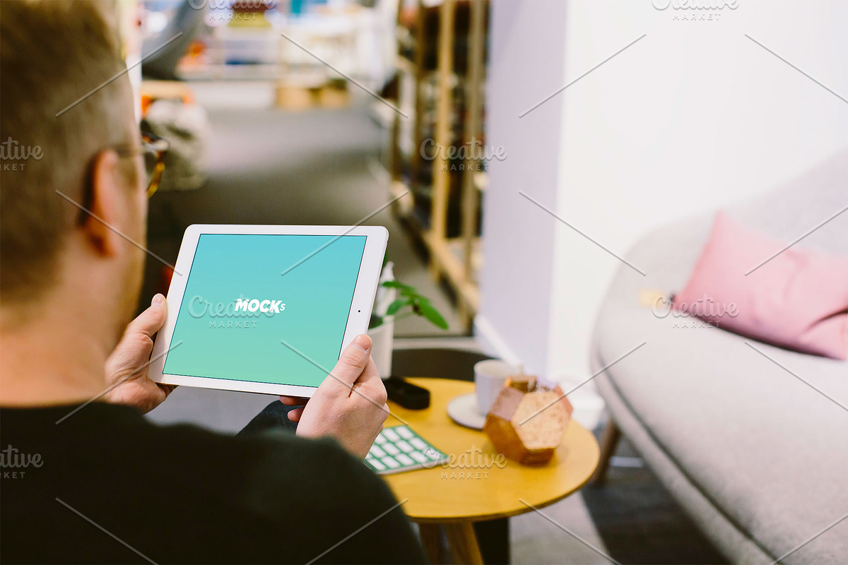 iPad Air Office Mockups, an iPad Mockup by Mockura (Photo 7 of 7)
