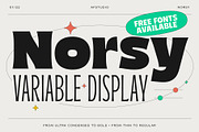 Norsy - Variable Display, a Sans Serif Font by Adam Fathony (Thumbnail 1 of 19)