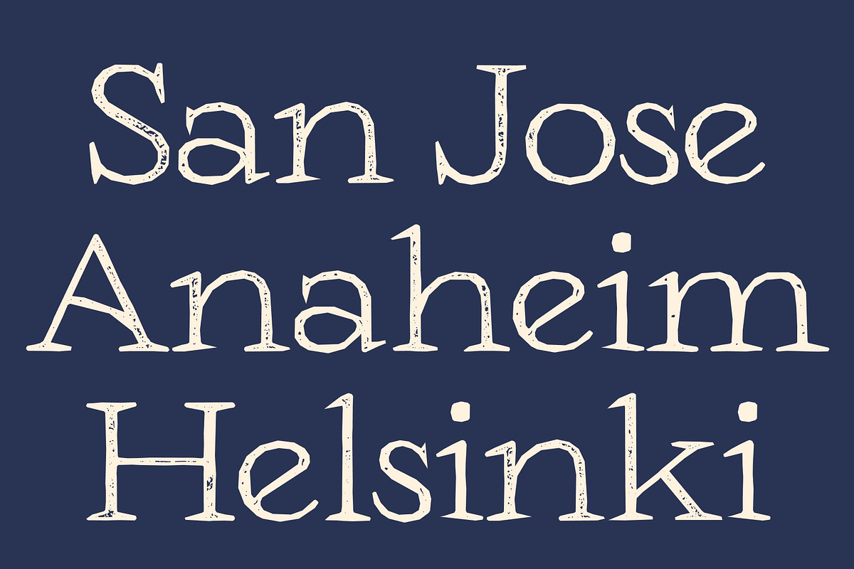 CS Daily Stamp, a Serif Font by Craft Supply Co. (Photo 4 of 8)