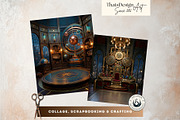 Brass Requiem Steampunk Backdrops V1, a Background Graphic by ThatsDesignArt (Thumbnail 7 of 12)