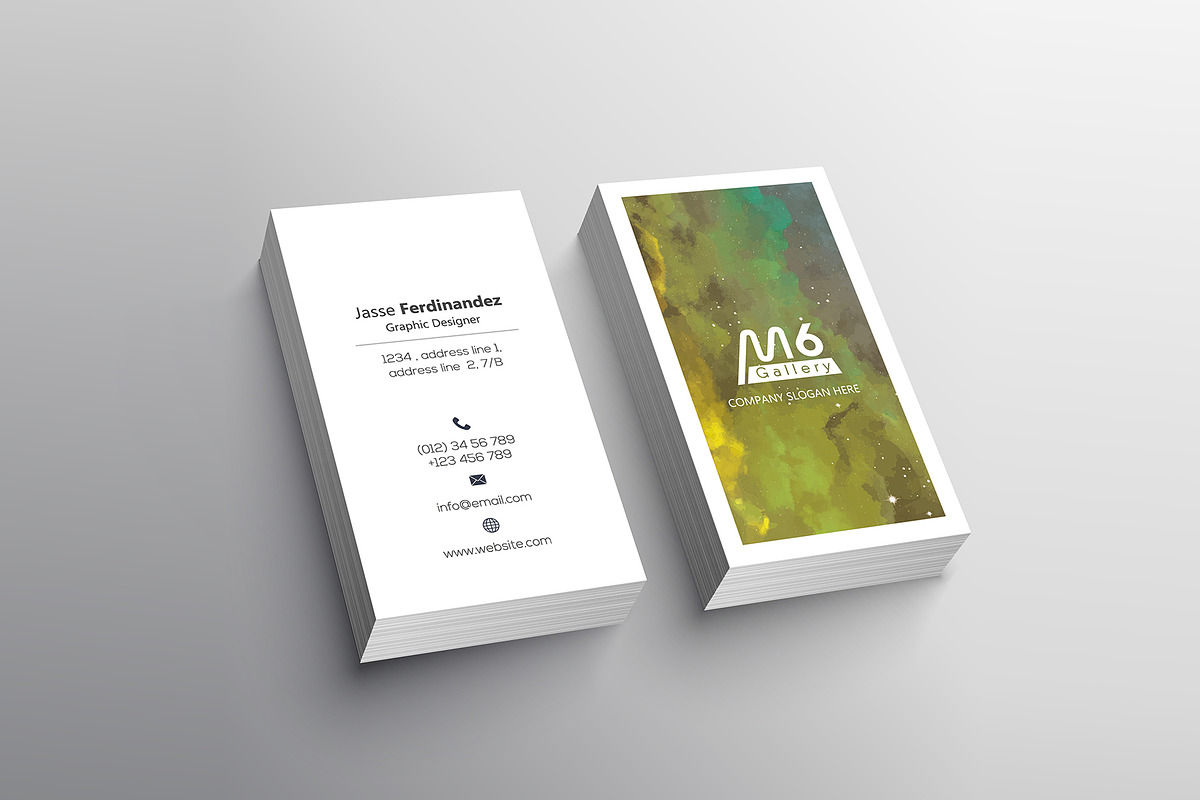 Unique 50 Business Card Bundle, a Business Card Template by M6 Gallery (Photo 10 of 151)