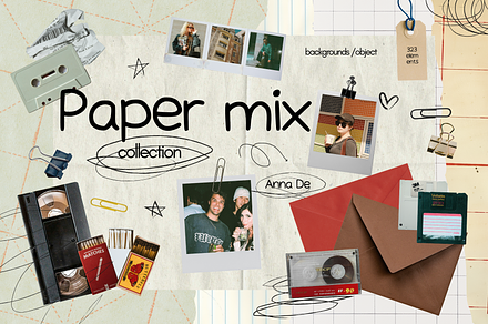 Paper Mix Collection, an Object Graphic by Ann Creative