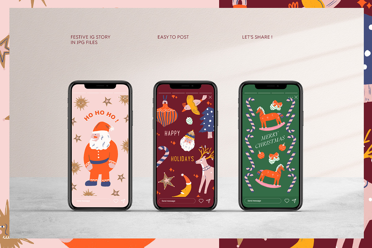 Merry Christmas and festive bundles, an Illustration by Manimanisa (Photo 3 of 10)