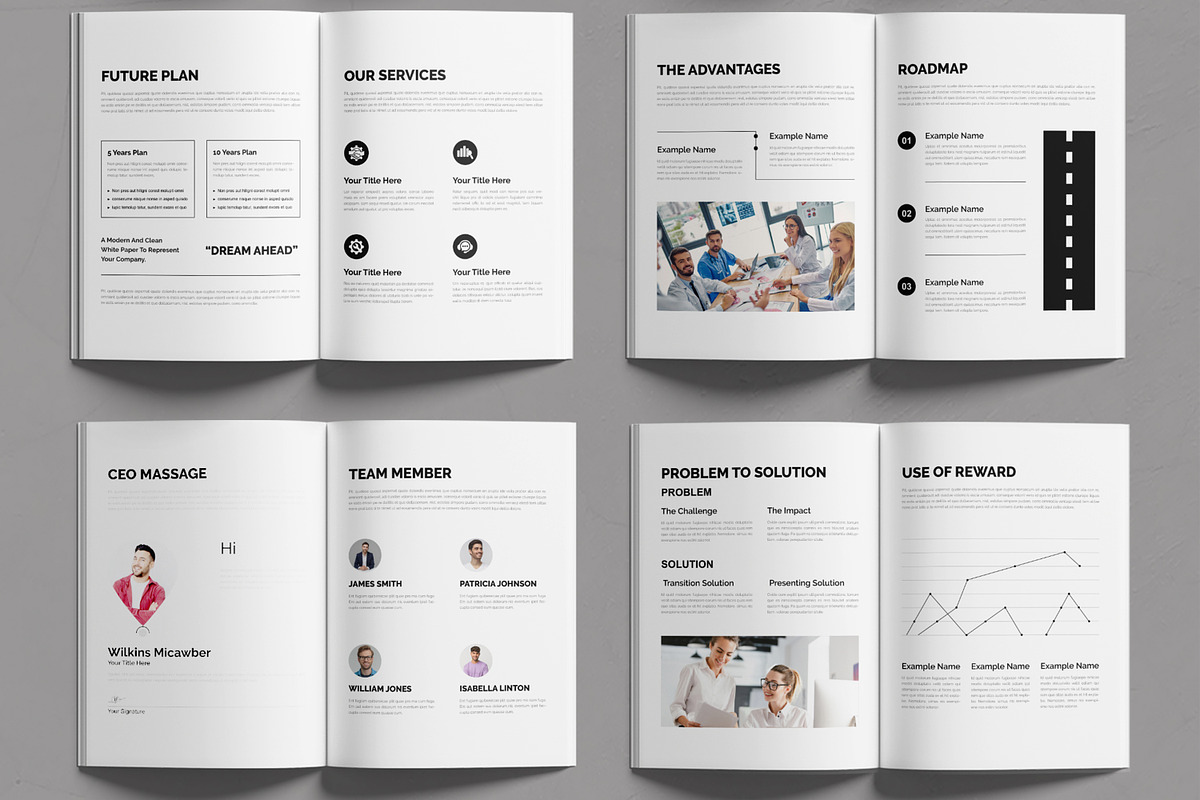 White Paper Design Layout, a Print Template by MightyDesign (Photo 3 of 6)